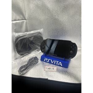 black ps vita 2000 w/accessories